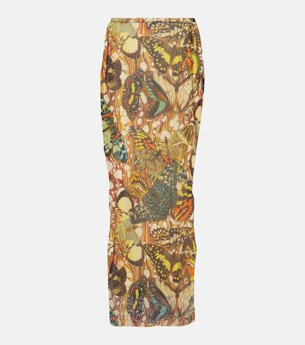 Printed mesh maxi skirt - Jean Paul Gaultier - Modalova