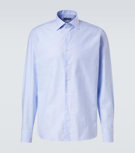 Canali Checked cotton poplin shirt - Canali - Modalova
