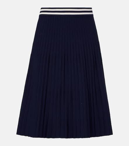 Plisse wool-blend midi skirt - Thom Browne - Modalova