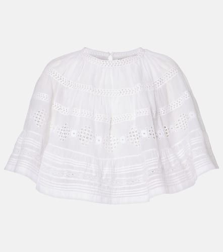 Dilama lace-trimmed cotton voile top - Marant Etoile - Modalova