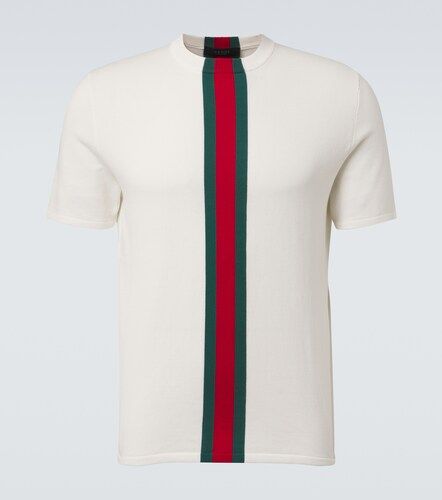 Gucci Camiseta de algodón con Web - Gucci - Modalova