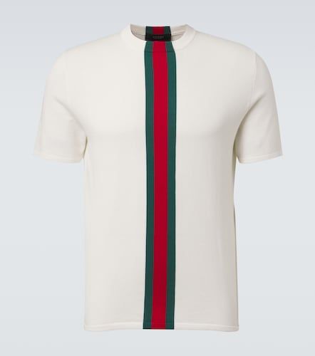 Gucci Camiseta de algodón con Web - Gucci - Modalova