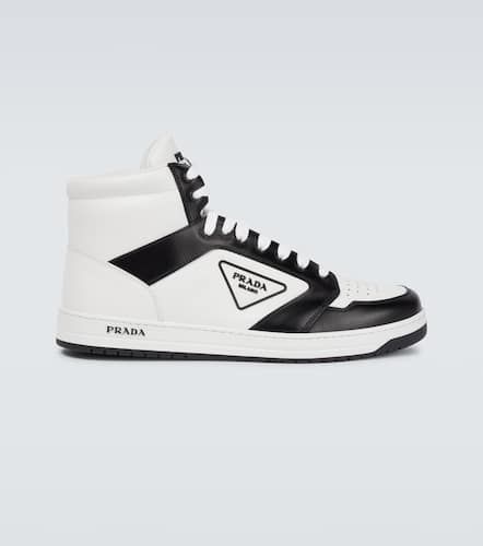 Prada High-top leather sneakers - Prada - Modalova