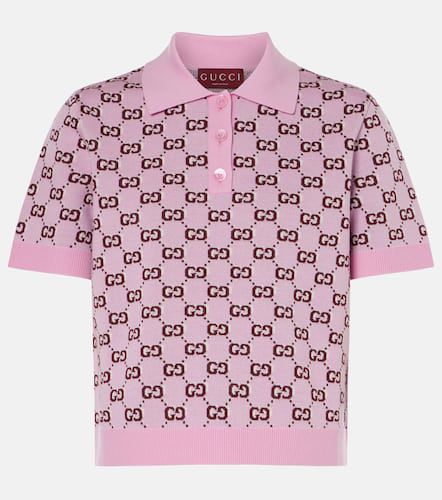 GG wool-blend jacquard polo shirt - Gucci - Modalova