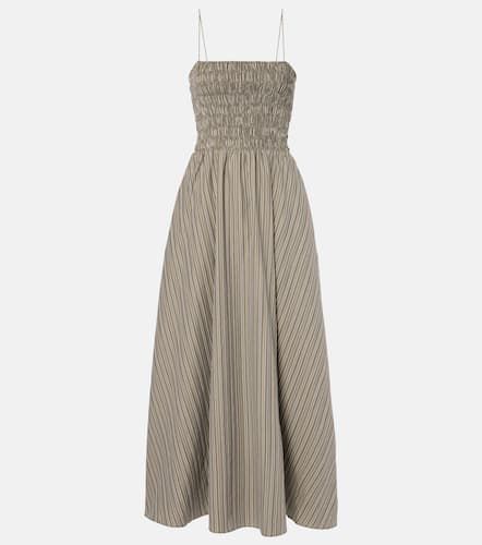 Lida pinstripe shirred cotton maxi dress - Faithfull - Modalova