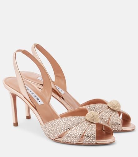 Sandalias Italian Flirt 75 de piel adornadas - Aquazzura - Modalova