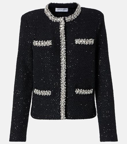 Sequined cotton-blend bouclÃ© jacket - Self-Portrait - Modalova