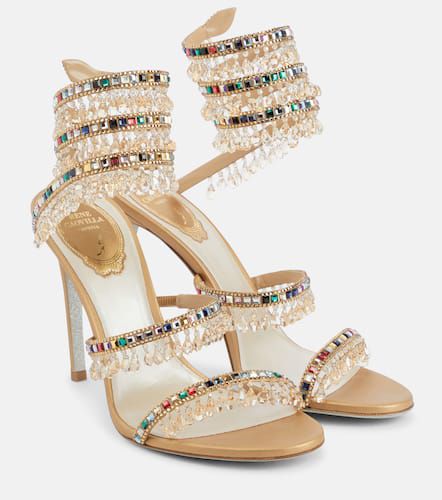 Chandelier embellished satin sandals - Rene Caovilla - Modalova