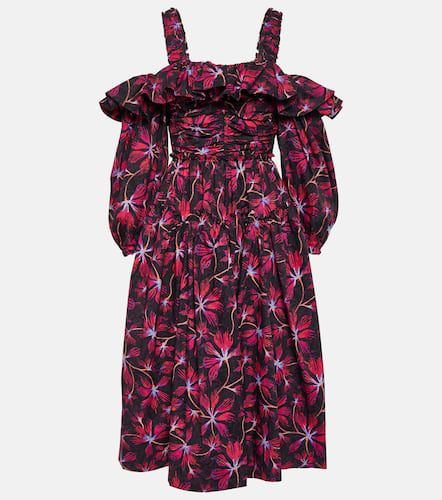 Caprice floral cotton poplin midi dress - Ulla Johnson - Modalova