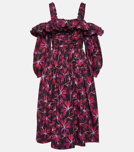 Robe midi Caprice en coton à fleurs - Ulla Johnson - Modalova