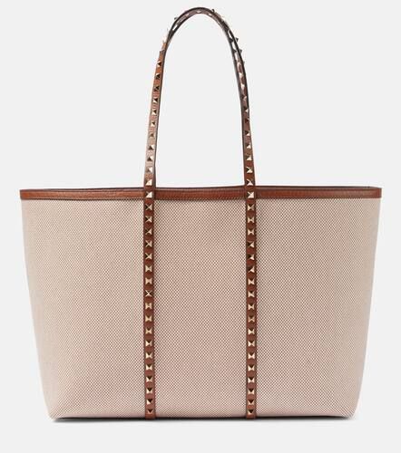 Borsa Rockstud Large in canvas - Valentino Garavani - Modalova