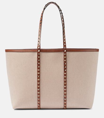 Tote Rockstud Large de lona - Valentino Garavani - Modalova