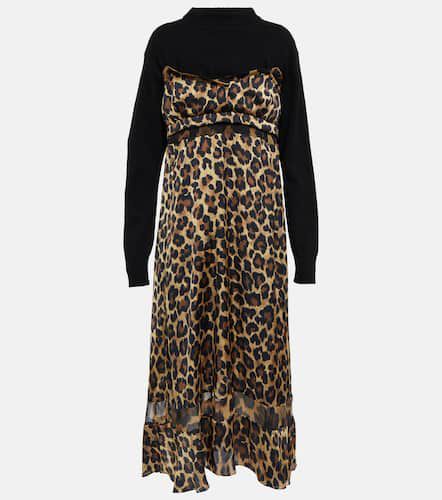 Sacai Leopard-print wool dress - Sacai - Modalova