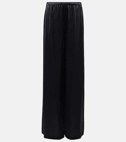 Satin wide-leg pajama pants - Ferragamo - Modalova