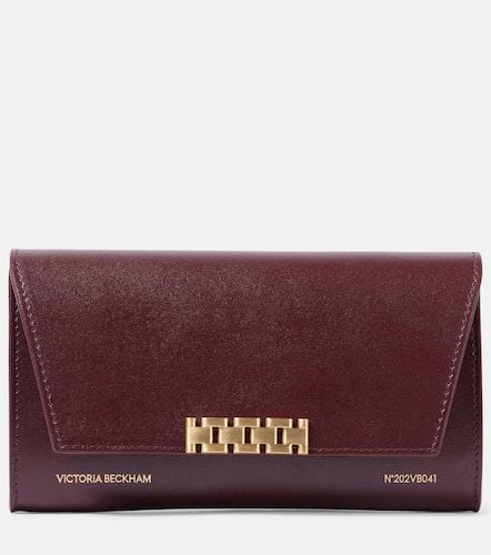 Leather wallet on chain - Victoria Beckham - Modalova
