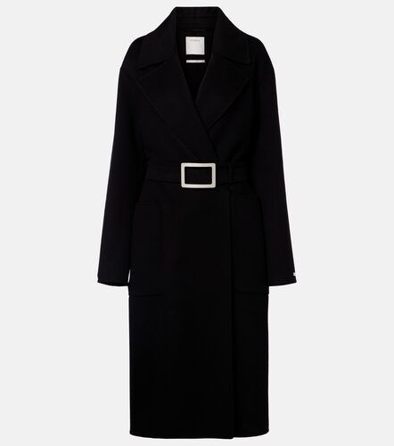 Belted virgin wool wrap coat - Sportmax - Modalova