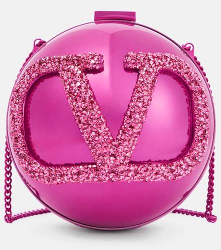 Bolso al hombro VLogo con cristales - Valentino Garavani - Modalova