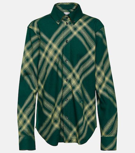 Burberry Camisa de lana a cuadros - Burberry - Modalova