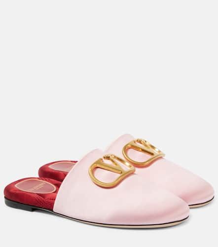 VLogo Signature satin slides - Valentino Garavani - Modalova