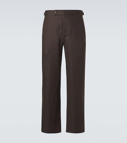 Bode Pantaloni regular in lino - Bode - Modalova