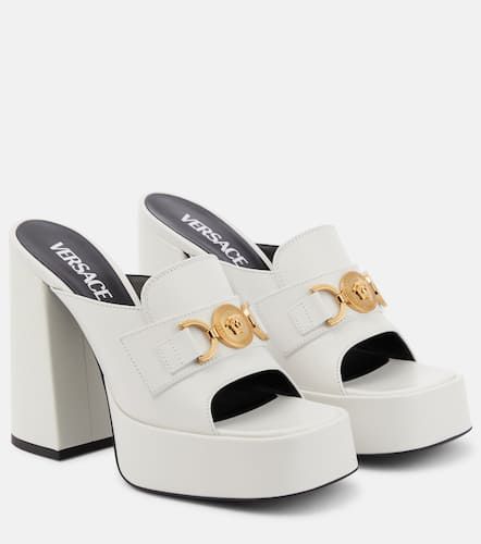 Versace Mules Medusa in pelle - Versace - Modalova