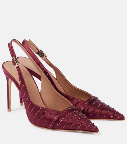 Pumps slingback Jazz 90 in raso - Malone Souliers - Modalova