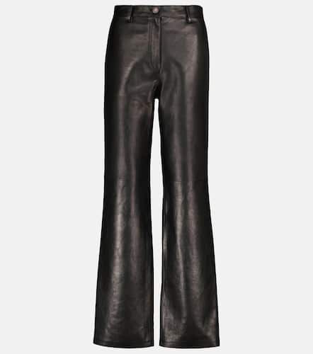 High-rise leather flared pants - Magda Butrym - Modalova