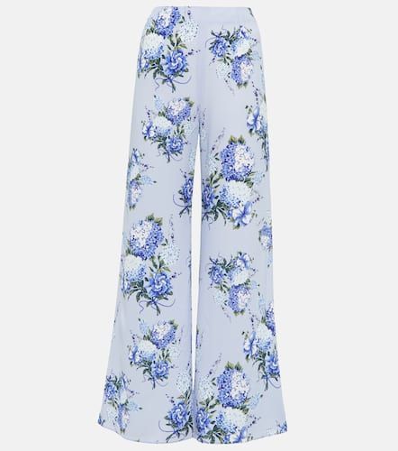 Pantaloni Hullinie in georgette di crêpe con stampa - Emilia Wickstead - Modalova
