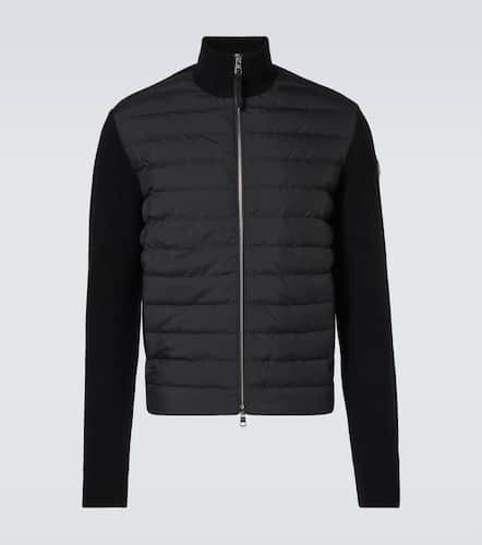 Down-paneled wool and cashmere jacket - Moncler - Modalova