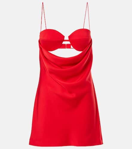 Cutout draped satin crÃªpe minidress - Alex Perry - Modalova