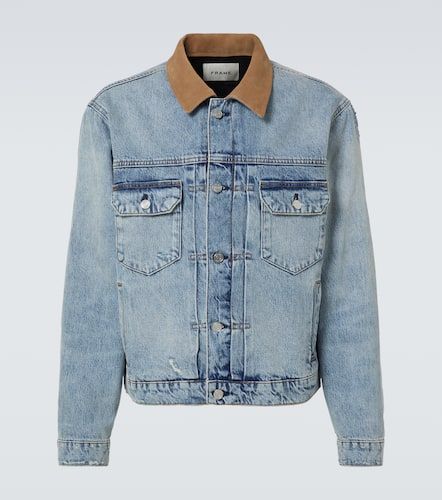 Frame Chaqueta de denim con ante - Frame - Modalova