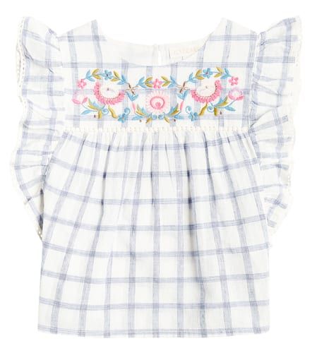 Camisa Mala de algodón y lino a cuadros - Louise Misha - Modalova