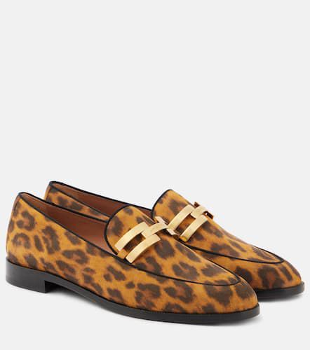 Brandi leopard-print leather loafers - Aquazzura - Modalova