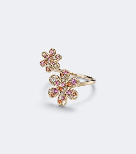 Anello in 14kt con zaffiri e diamanti - Sydney Evan - Modalova