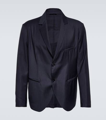 Single-breasted virgin wool blazer - Giorgio Armani - Modalova