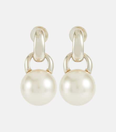 Everyday sterling silver and crystal pearl drop earrings - Sophie Buhai - Modalova