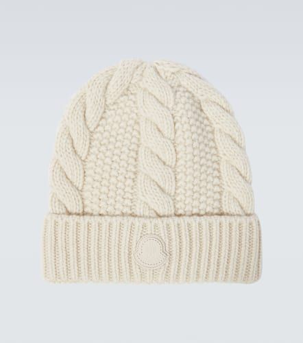 Gorro de lana y cachemir con logo - Moncler - Modalova