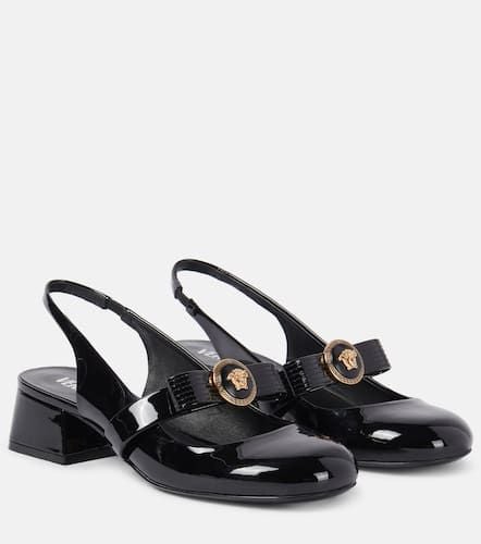 Slingback-Pumps Gianni Ribbon aus Lackleder - Versace - Modalova