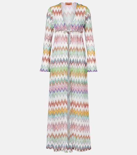 Copricostume con lamé a zig zag - Missoni - Modalova