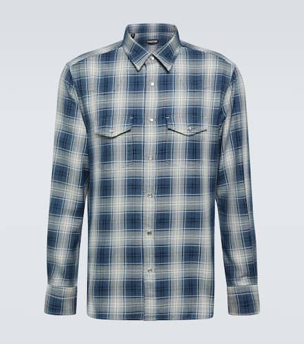 Checked cotton Western shirt - Tom Ford - Modalova