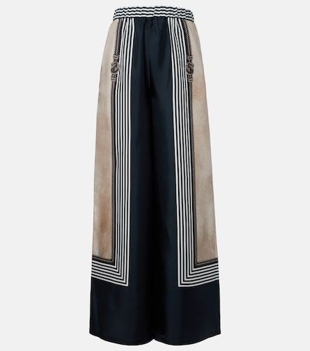 Printed silk twill palazzo pants - Max Mara - Modalova