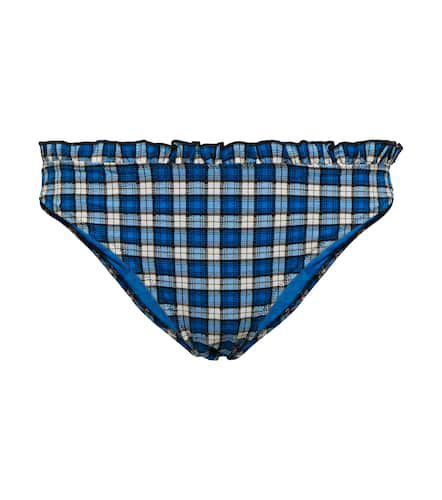 Checked low-rise bikini bottoms - Ganni - Modalova