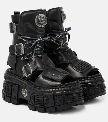 Botas de piel con plataforma - Vetements - Modalova