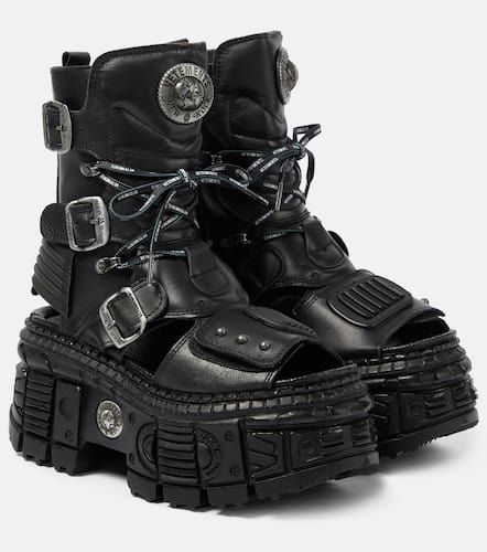 Vetements Plateaustiefel aus Leder - Vetements - Modalova