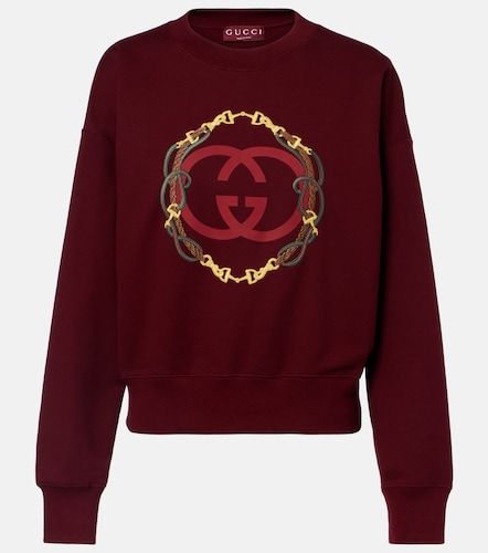 Sudadera de algodón con logo bordado - Gucci - Modalova