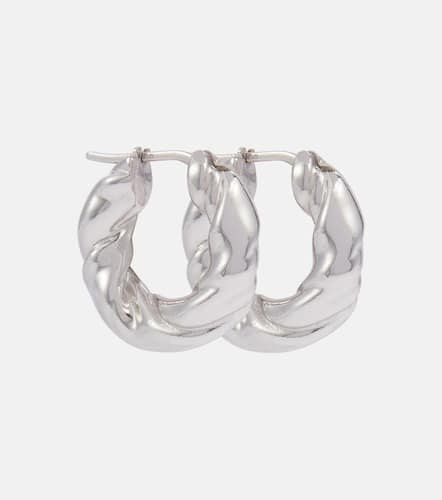 Twisted sterling hoop earrings - Loewe - Modalova