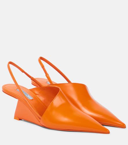 Prada Leather slingback pumps - Prada - Modalova