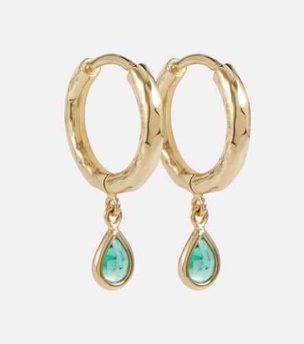Charmed Micro Gabby 18kt gold earrings with emeralds - Octavia Elizabeth - Modalova