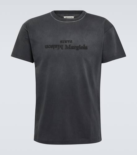 Camiseta de jersey de algodón con logo - Maison Margiela - Modalova