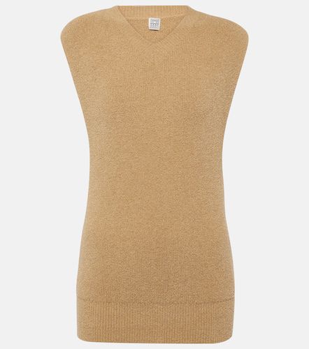 Cotton-blend terry sweater vest - Toteme - Modalova